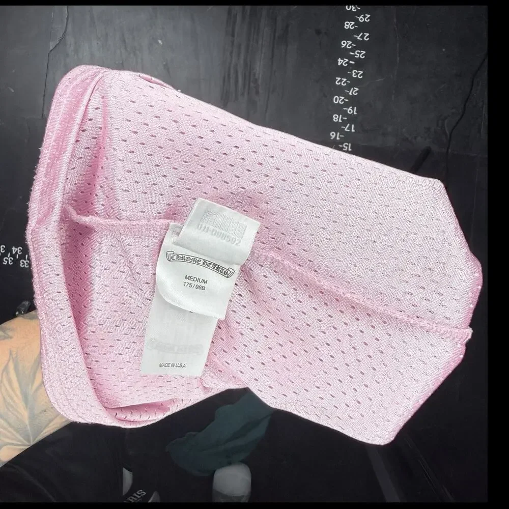 Chrome Hearts Pink 'Love You' Mesh Warm-Up Long Sleeve Jersey - Picture 6 of 8